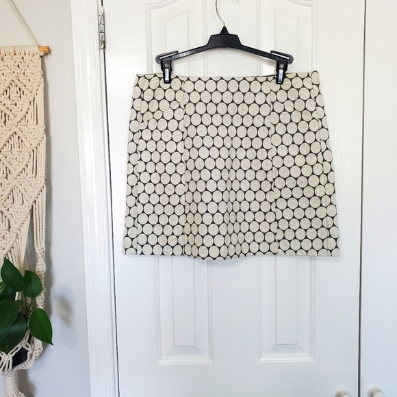 J. Crew Jacquard Polka Dot Mini Skirt - Size 6 - Picture 1 of 6